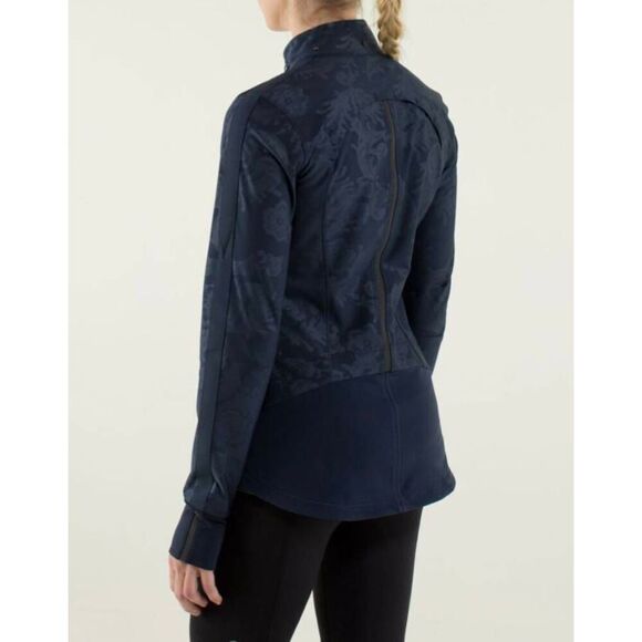 LULULEMON ATHLETICA Keep It Up Jacket In Laceoflage Embossed Inkwell/Inkwell Siz - Picture 2 of 10